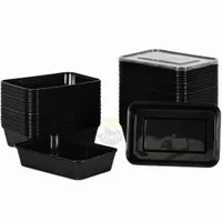 Meal Prep, 20 Stück 500ml, Lebensmittelbox, Lunch-Box, Frischhaltebehälter - Mikrowellengeeignet, spülmaschinenfest und wiederverwendbar