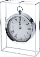 Tischuhr 19x25cm silber segnale