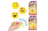 Knuddelkugel Schleim Anti-Stress-Smiley Silikon 5cm auf Karte