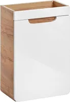 Waschtischunterschrank "Panay" Weiß - Goldene Eiche Crafte, 40 cm x 60 cm