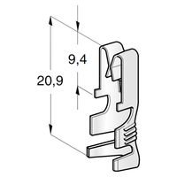 MTA Flachsteckhülse UNI F630 für 0,5-1,5mm² Kabel