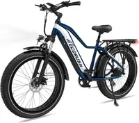 ECORUSH E Bike Herren, Ebike mit 48V 13Ah,Elektrofahrräder 26 * 4.0 Zoll,250W & 25km/h, E Mountainbike 7-Gang mit LCD-Display,Reichweite Max 100km