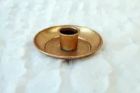 Kerzenhalter rund gold