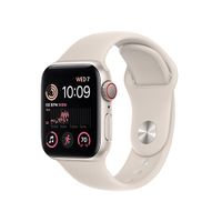Apple Watch SE GPS + Cellular 40mm Hviezdne biele hliníkové puzdro s hviezdne bielym športovým remienkom