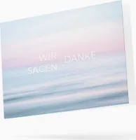 Friendly Fox Dankeskarten Meer, 12x Dankeschön Karten Meer, DIN A6 Klappkarte Danke mit Briefumschlag