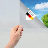 Vaily Fensterfolie Milchglasfolie Matt - Blickdichter Sichtschutz 30 x 200 cm