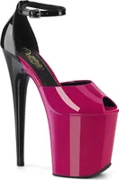 FLAMINGO-868 Damen Sandale von Pleaser, Pink Schwarz , EU 36, US 6