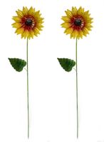 DARO DEKO Metall Garten-Stecker Sonnenblume 66cm 4 Stück