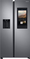 Samsung RS6HA8880S9/EG Side-by-Side-Kühlschrank mit Family Hub, 614 Liter Kühlschrankvolumen, 225 Liter Fassungsvermögen des Gefrierteils, 429 kWh/Jahr, Edelstahl Look