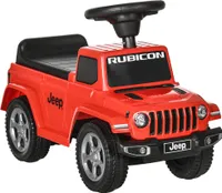 AIYAPLAY Rutschauto, Rutscherfahrzeug mit Hupe und Stauraum, Kinderfahrzeug, Kinderauto mit Kippschutz und Scheinwerfern für Kinder ab 18 Monaten, Rot, 63,5 x 29 x 42 cm