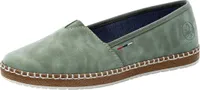 Rieker Damen Slipper elegante Halbschuhe M2270, Größe:39 EU, Farbe:Grün