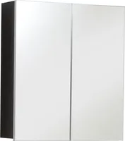 trendteam Bad Spiegelschrank Line/Skin Sardegna Rauchsilber Melamin/Spiegelglas 60 x 67 x 18 cm