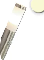 ISOLED Wandleuchte Edelstahl, IP44, PIR Bewegungssensor, warmweiß, inkl. E27 LED Leuchtmittel 9W