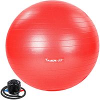 MOVIT Gymnastikball 85 cm Fitnessball Sitzball mit Pumpe rot