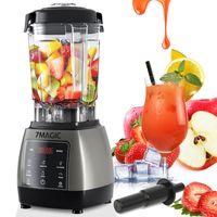 7MAGIC - Standmixer 2000 Watt mit Touchpanel, Hochleitungsmixer, 2L - 9 Geschwindigkeitsstufen, max. 24.000 U/min, Pulsfunktion, Timer, 5 Programme, Mixer mit Display, 6 Messer aus Edelstahl