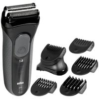 Braun Elektrorasierer Series 3 3000BT Shave&Style 3-in-1 mit Präzisionstrimmer und 5 Kammaufsätzen