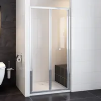 80x185cm Nischtür Falttür Duschabtrennung Duschwand ESG Glas Duschkabine Dusche