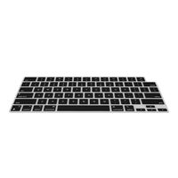 kwmobile Silikon Tastaturschutz für Apple Macbook Air 15 M3 2024 A3114 - QWERTY US Keyboard Cover Abdeckung - Schwarz