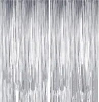Lametta Vorhänge, 5 Stück Metallic Tinsel Vorhänge Folie Vorhang  Glitzer Vorhängen Dekoration Glitzer Vorhang für Party Hochzeit Geburtstags Weihnachten Fotokabine Türvorhang Deko, 1m x 2.5m