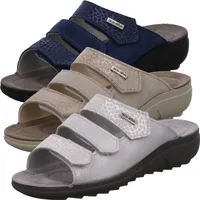 Rohde Damen Pantolette Clog Leder Bologna 1910, Größe:41 EU, Farbe:Beige