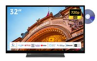 Toshiba 32WD3C63DAY/2 32 Zoll Fernseher / Smart TV (HD ready, HDR, Triple-Tuner, DVD-Player) - Inkl. 6 Monate HD+