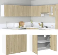 vidaXL Hängeschrank Sonoma-Eiche 80x31x60 cm Holzwerkstoff