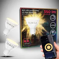 B.K.Licht 2x LED Smart Home žárovka GU10 stmívatelná 5W teplá bílá SET