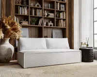 Sofa DUO z funkcją spania i przechowywania tkanina Poso szary