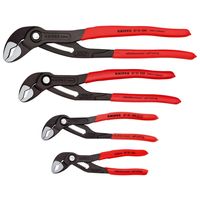 Knipex Cobra Wasserpumpenzangen-Satz, DIN ISO 8976, 4-teilig