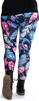 cosey - bedruckte bunte Leggins (Einheitsgröße) - Design Colorful Feathers