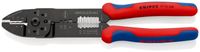 Knipex Crimpzange Länge 240mm schwarz lackiert für isoli.Kabelschuhe und Steckverb. 0,75-6 - 97 22 240