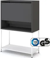 ASSMANN Sekretär Cubas Basic Schwarz-Weiß, 60x50cm,