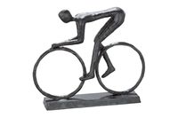 Casablanca Skulptur Racer 15 cm Eisen brüniert Rennradfahrer