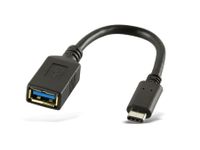 Kabel adapter USB 3.1 LogiLink USB-C męski-USB-A żeński czarny