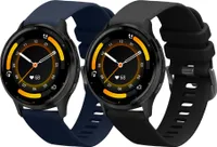 kwmobile 2x Sportarmband kompatibel mit Garmin Venu 3 Armband - Fitnesstracker Band Set aus TPU Silikon