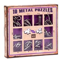 Eureka Metallpuzzle Set - 10 Metallpuzzle Set Lila (nur im Display erhältlich 52473355)