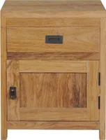 vidaXL Nachttisch Massivholz Teak 40x30x50 cm