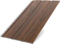 BRYZA Dachuntersichtplatte Vollkunststoff, Länge 3M, Breite 305 mm, klassisch Nussbaum