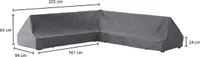 Winza Outdoor Covers - Gartenmöbelzubehör - Gartenmöbel-Schutzhüllen - Premium Abdeckung/Schutzhülle Loungeset - Seitentische - 255x94x65x24 cm