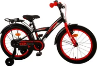 Thombike 18 palcová 24 cm chlapčenská brzda na kolieskach čierna/červená