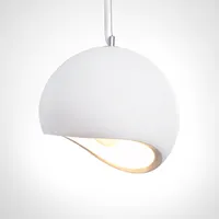 Pendelleuchte, E27, Lampe Für Wohnzimmer Esszimmer Küche, Höhenverstellbar Farbe  Gips-Weiß