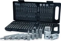 CCLIFE 40tlg Nuss Satz Torx XZN Innen Vielzahn Sechskant Steckschlüsselsatz und S2 Bit Set T20-T55 M5-M12 H4-H12