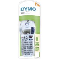 DYMO LetraTag XR Beschriftungsgerät Handgerät | Tragbares Etikettiergerät mit ABC Tastatur | Ideal für zu Hause | silber