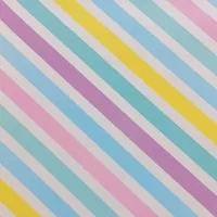 Geschenkpapier Streifen Pastell 70cm x 2m Rolle Bunt