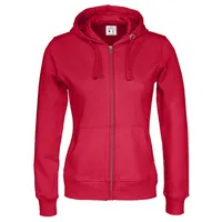 Cottover - Hoodie mit durchgehendem Reißverschluss für Damen UB659 (M) (Rot)