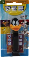 Pez Duffy Duck Figur mit schwarzem Fuß und süßen Bonbons 17g