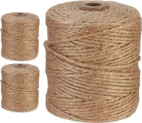 relaxdays sznurek jutowy 3 mm x 100 m zestaw 3