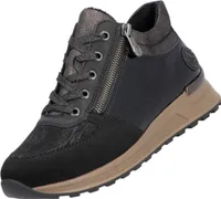 Rieker Damen Halbschuh Schwarz -Extra Weit