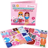 Magnetspiel "Magnetische Anziehpuppen Alice und Agatha" 32 Magnete - ab 3 Jahren