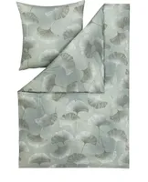 Estella Atelier Mako-Interlock-Jersey Bettwäsche-Garnitur Isabella      Farbe oliv-540 Größe 155 x 200 + 80 x 80 cm